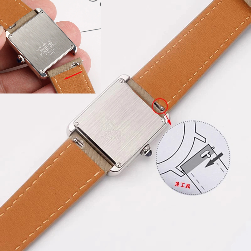 Watch Strap For Cartier Santos - đánh giá và giá Cartier Watch Santos
