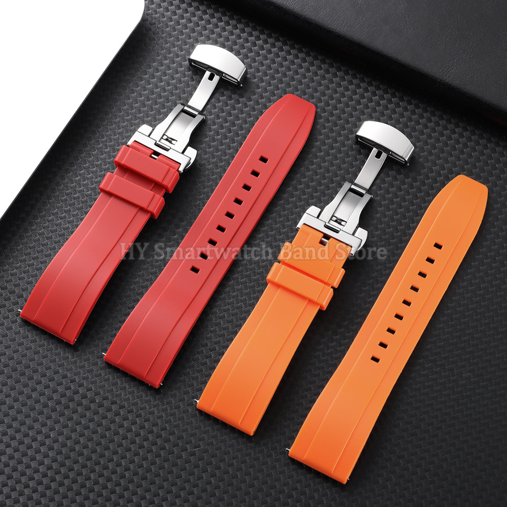 18mm 20mm 22mm 24mm Silicone W - đánh giá và giá Suede Strap Watch