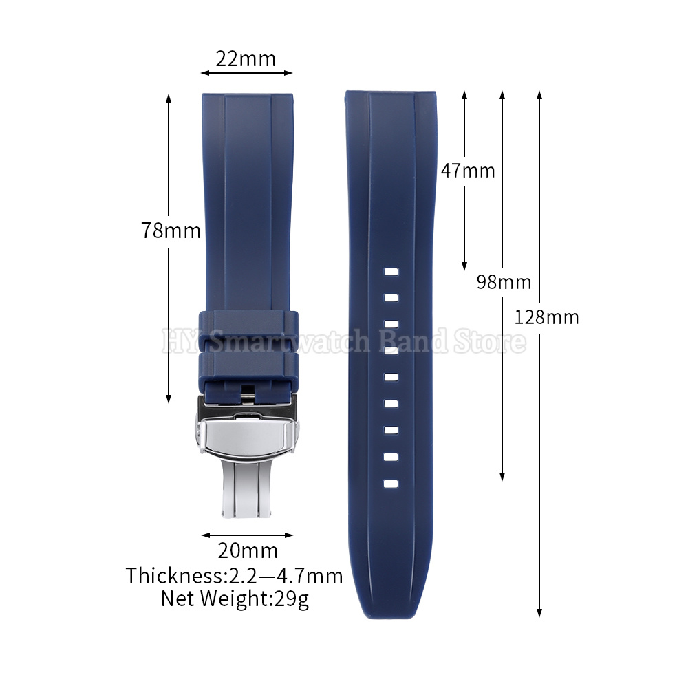 18mm 20mm 22mm 24mm Silicone W - đánh giá và giá Suede Strap Watch