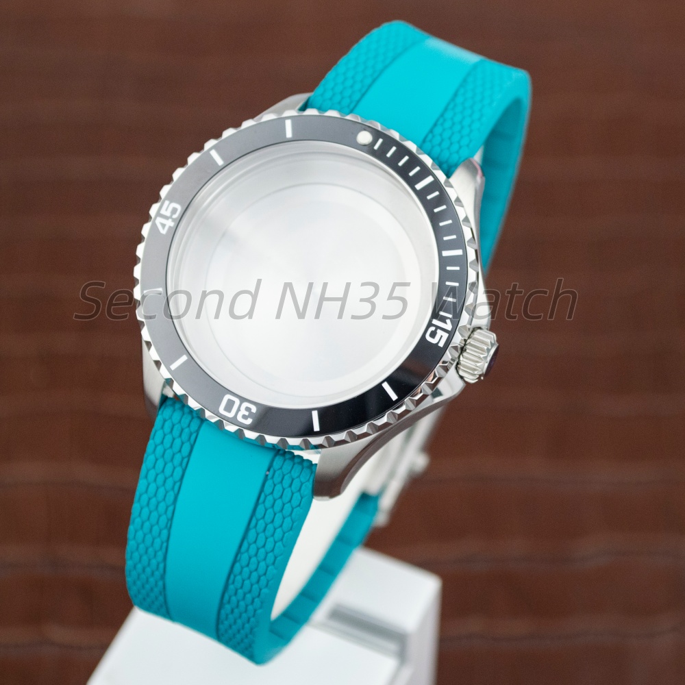 44mm Silver 200m Diver Watch C - đánh giá và giá Rubber Strap Diver