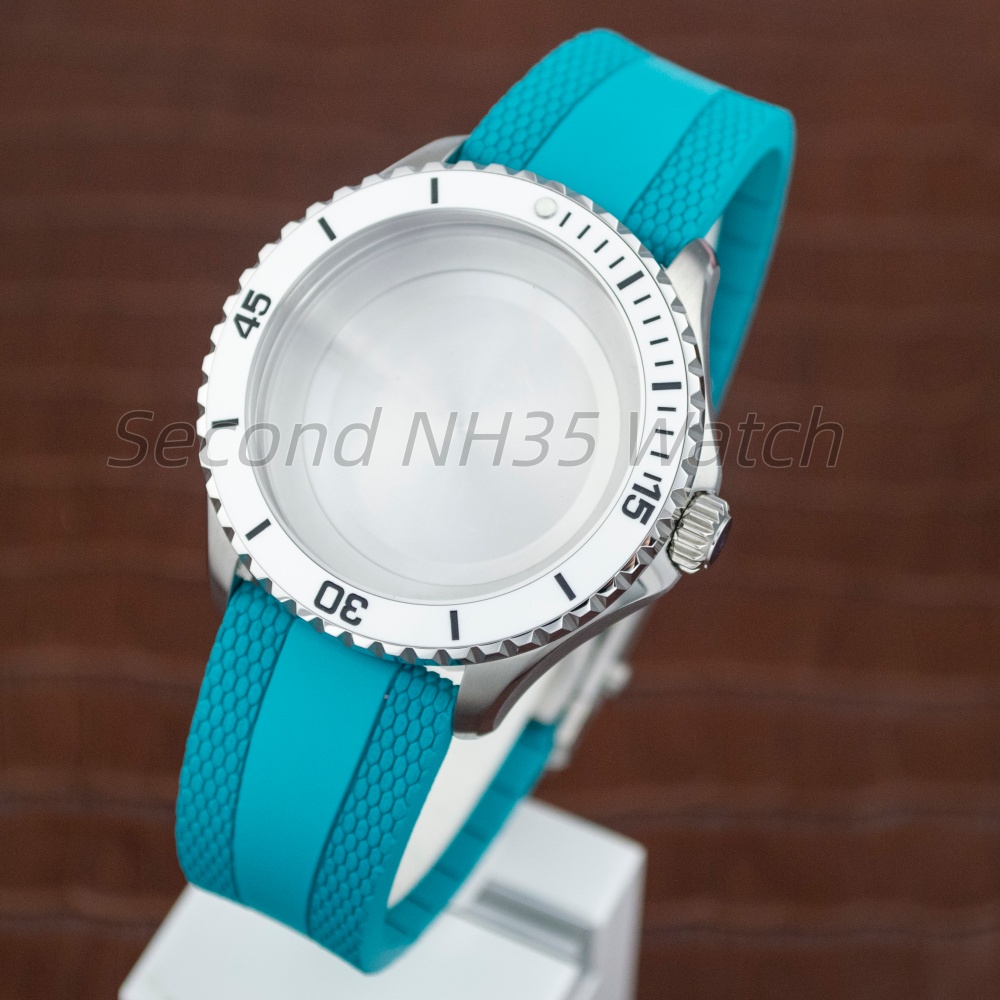 44mm Silver 200m Diver Watch C - đánh giá và giá Rubber Strap Diver